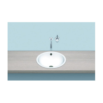 Recessed washbasin Alape K-Series, round, 450mm, without overflow, EB.K450H, white