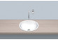 Recessed washbasin Alape K-Series, round, 450mm, without overflow, EB.K450H, white