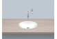 Recessed washbasin Alape Unisono KE-Series, round, 400mm, without overflow, łatwa w pielęgnacji, EB.KE400, white