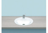 Recessed washbasin Alape O-Series, oval, 425x325mm, z overflow, łatwa w pielęgnacji, EB.O425, white