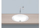 Recessed washbasin Alape O-Series, oval, 425x325mm, z overflow, łatwa w pielęgnacji, EB.O425, white