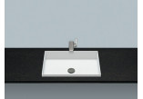 Recessed washbasin Alape O-Series, oval, 600x500mm, without overflow, battery hole, EB.O600H, white