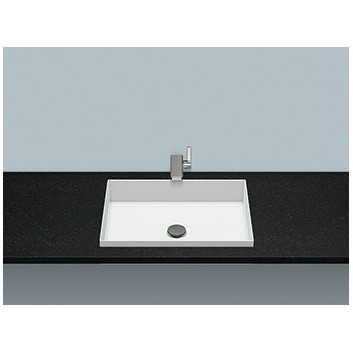 Recessed washbasin Alape O-Series, oval, 600x500mm, without overflow, battery hole, EB.O600H, white