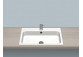 Recessed washbasin Alape 2step ST-Series, rectangular, 700x400mm, z overflow, battery hole, EB.ST700H.R, white