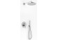 Shower set Kohlman Roxin, concealed, round overhead shower 20cm, chrome