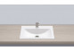 Recessed washbasin Alape Stream ST-Series, rectangular, 650x415mm, z overflow, łatwa w pielęgnacji, EB.SR650, white