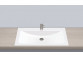 Recessed washbasin Alape R-Series, rectangular, 585x405mm, z overflow, battery hole, łatwa w pielęgnacji, EB.R585H, white