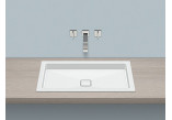 Recessed washbasin Alape X.plicit RE-Series, rectangular, 700x460mm, without overflow, battery hole, łatwa w pielęgnacji, EB.RE700H.2, white