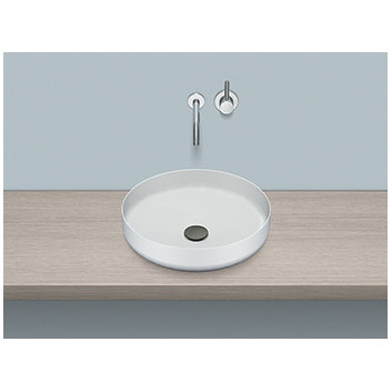 Countertop washbasin Alape KE-Series, round, 325mm, without overflow, AB.KE325, white