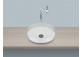 Countertop washbasin Alape KE-Series, round, 325mm, without overflow, AB.KE325, white