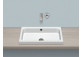 Countertop washbasin Alape Stream SR-Series, rectangular, 650x472mm, z overflow, battery hole, AB.SR650H, white