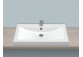 Countertop washbasin Alape R-Series, rectangular, 585x405mm, z overflow, battery hole, antibacterial, AB.R585H.2, white