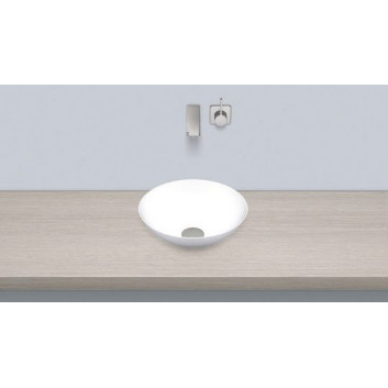 Washbasin, misa countertop Alape GS-Series, round, 300mm, without overflow, łatwa w pielęgnacji, SB.K300.GS, white