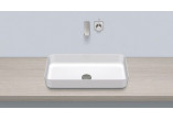 Washbasin, misa countertop Alape O-Series, oval, 703x403mm, without overflow, łatwa w pielęgnacji, SB.O700.GS, white