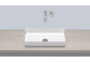 Washbasin, misa countertop Alape O-Series, oval, 703x403mm, without overflow, łatwa w pielęgnacji, SB.O700.GS, white