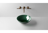 Washbasin, misa countertop Alape Aqua, round, 360mm, without overflow, SB.Aqua360, deep green