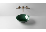 Washbasin, misa countertop Alape Aqua, round, 300mm, without overflow, SB.Aqua300, deep green