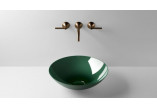 Washbasin, misa countertop Alape Aqua, round, 360mm, without overflow, SB.Aqua360, deep green