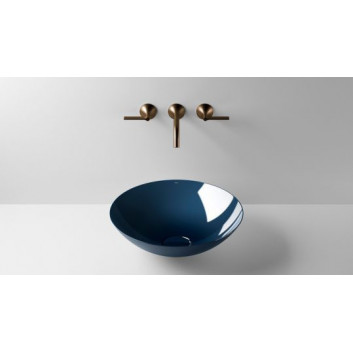 Washbasin, misa countertop Alape Aqua, round, 360mm, without overflow, SB.Aqua360, deep green