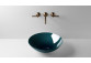 Washbasin, misa countertop Alape Aqua, round, 360mm, without overflow, SB.Aqua360, deep green