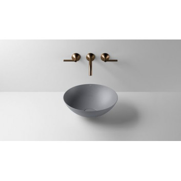 Washbasin, misa countertop Alape Terra, round, 300mm, without overflow, SB.Terra300, oyster matt