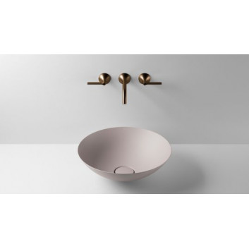 Washbasin, misa countertop Alape Terra, round, 360mm, without overflow, SB.Terra360, oyster matt