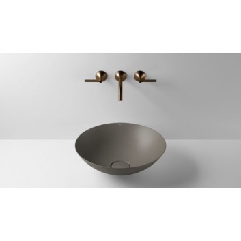 Washbasin, misa countertop Alape Terra, round, 360mm, without overflow, SB.Terra360, oyster matt