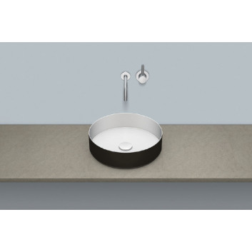 Countertop washbasin Alape KE-Series, round, 375mm, without overflow, łatwa w pielęgnacji, AB.KE375, white