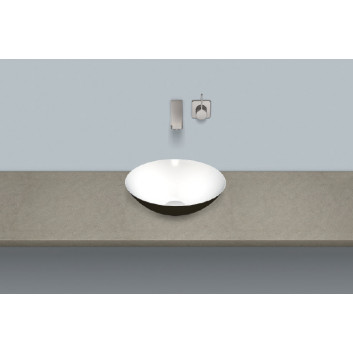 Washbasin, misa countertop Alape GS-Series, round, 300mm, without overflow, łatwa w pielęgnacji, SB.K300.GS, white