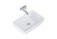 Countertop washbasin Elita Nomia, 50x39cm, without overflow, white