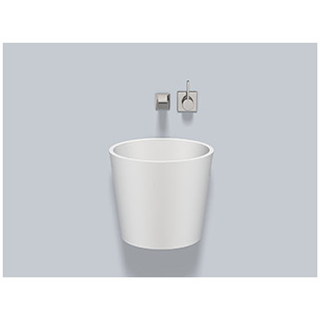 Wall-hung washbasin Alape Scopio CO-Series, round, 400mm, without overflow, battery hole, WT.CO400H, white