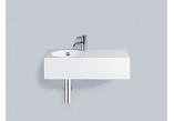 Wall-hung washbasin Alape Scopio IC-Series, rectangular, 600x325mm, z overflow, battery hole, WT.IC600H, white