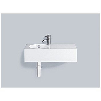 Wall-hung washbasin Alape Scopio IC-Series, rectangular, 600x325mm, z overflow, battery hole, WT.IC600H, white