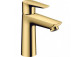 Washbasin faucet Hansgrohe Talis E 110, height 162mm, with pull-rod i kompletem odpływowym, polerowany gold optyczny