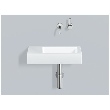 Wall-hung washbasin Alape Xplore.S XS-Series, rectangular, 500x268mm, without overflow, battery hole on the left, łatwa w pielęgnacji, WT.XS500H.R, white