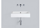 Wall-hung washbasin Alape Stream SR-Series, rectangular, 1000x472mm, z overflow, battery hole, łatwa w pielęgnacji, WT.SR1000H, white