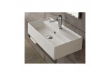 Wall-hung washbasin lub countertop Scarabeo Teorema, 41x35cm, z overflow, white