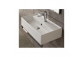 Wall-hung washbasin lub countertop Scarabeo Teorema, 41x35cm, z overflow, white