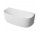 Bathtub wallmounted Omnires Valencia Marble+, 158x77cm, white shine