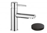 Washbasin faucet Giulini Giovanni Futuro, standing, height 170mm, without pop, black mat