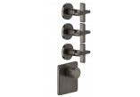 Mixer shower Gessi Inciso Wellness, concealed thermostatic, 3 wyjścia wody, uchwyty krzyżowe, chrome