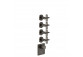 Mixer shower Gessi Inciso Wellness, concealed, thermostatic, 4 wyjścia wody, uchwyty krzyżowe, chrome