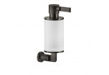 Liquid soap dispenser Gessi Inciso, wall mounted, white, finish chrome