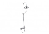 Shower column Giulini Giovanni Praga, mixer, overhead shower round 200mm, handshower with hose, chrome