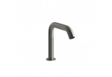 Electronic washbasin faucet Gessi Trame, standing, height 210mm, brushed steel