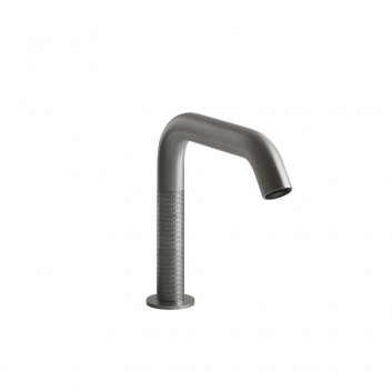 Electronic washbasin faucet Gessi Intreccio, standing, height 210mm, brushed steel