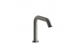 Electronic washbasin faucet Gessi Meccanica, standing, height 210mm, brushed steel