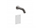 Electronic washbasin faucet Gessi Cesello, wall mounted, spout 146mm, brushed steel