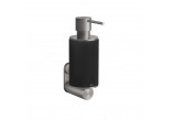 Soap dispenser w płynie Gessi 316, wall mounted, black, finish brushed steel