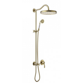 Shower set with concealed mixer TRES-CLASIC - steel